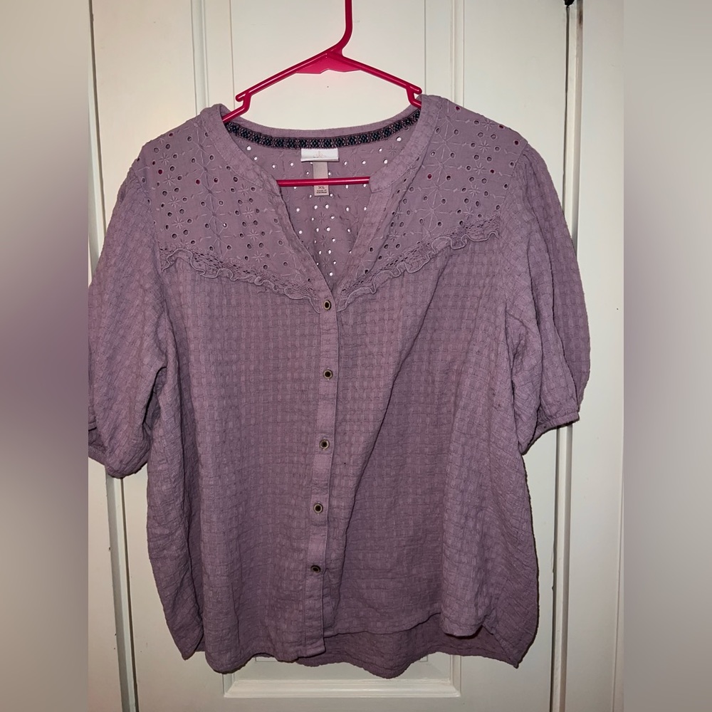 Knox Rose Purple Blouse